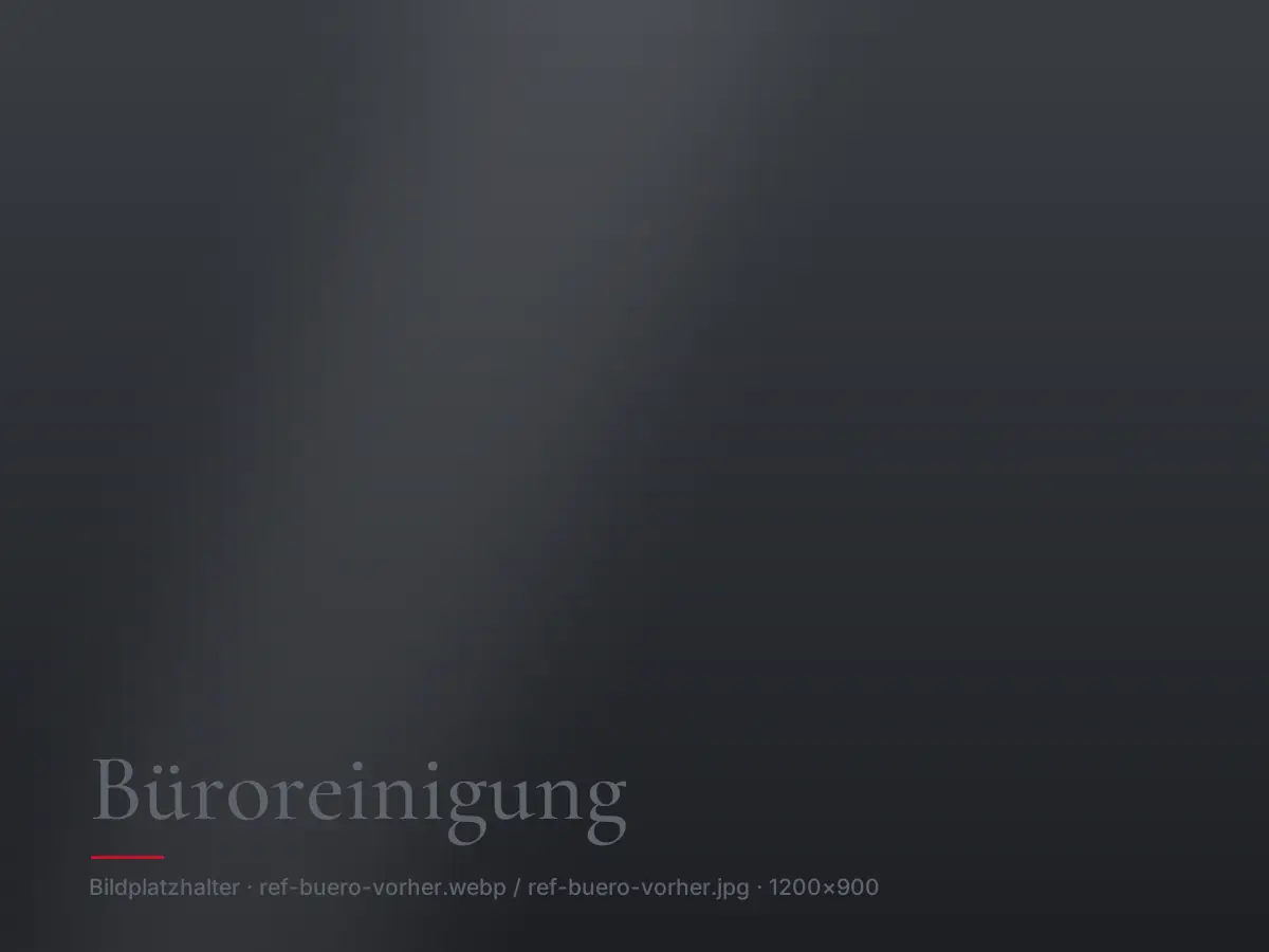 Büroreinigung – Zustand vorher